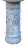  Product image 6 of the product “Batur - Straight pedestal with flower motif, Ø 15cm, 45cm H | cast stone ”